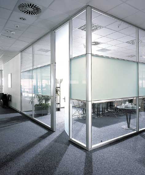 офисные перегородки из алюминиевого профиля